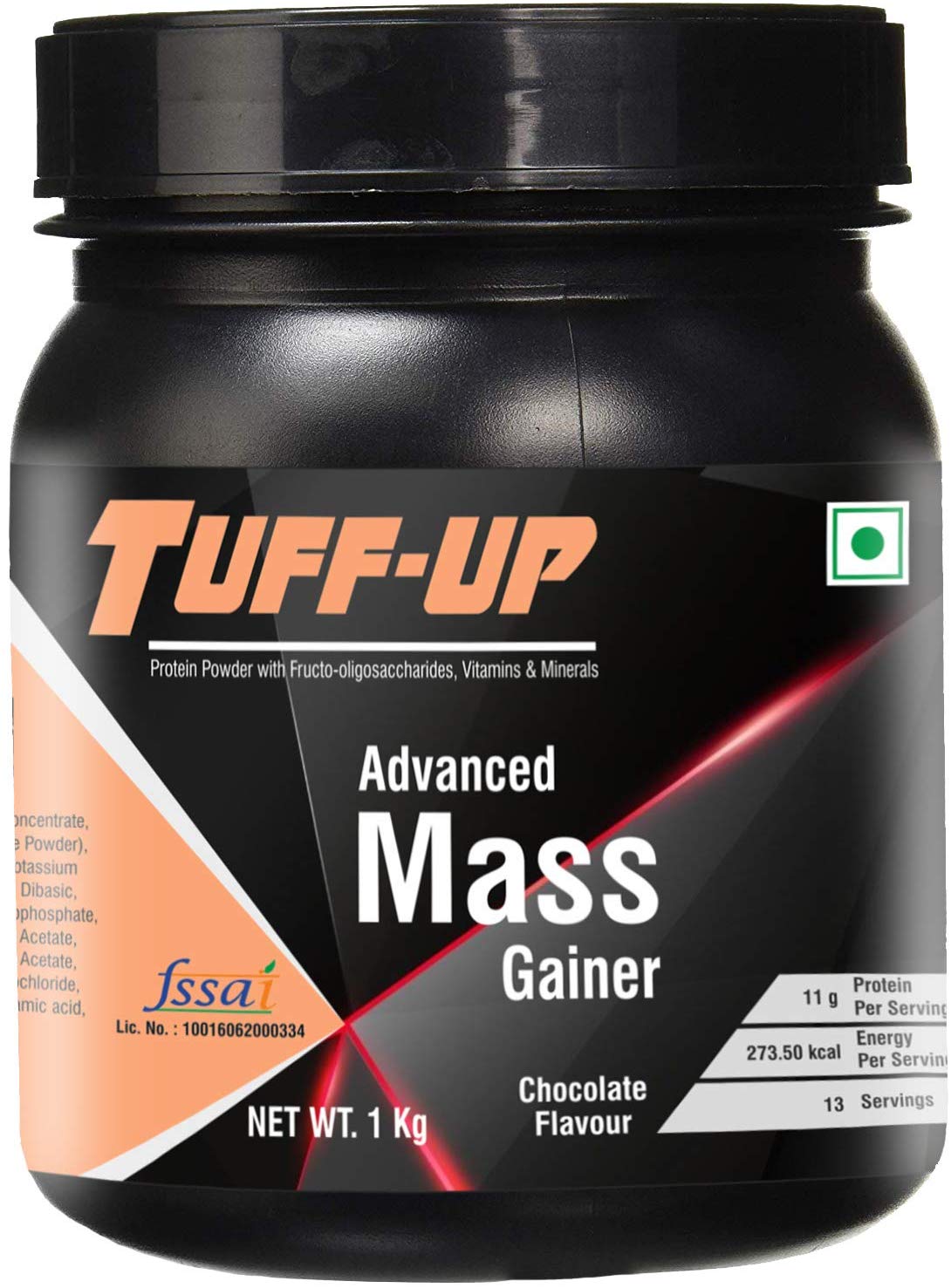 Tuff Up Advanced Mass Gainer - 1 kg/2.2 lbs (Chocolate)