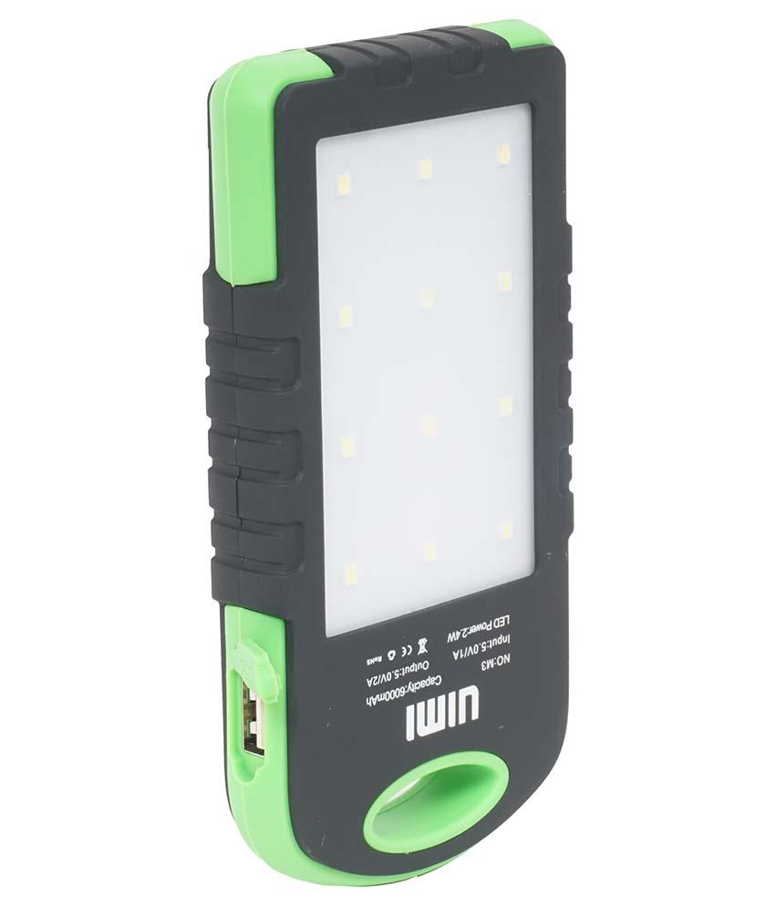 UIMI U3 6000 mAh Solar and water proof Power Bank