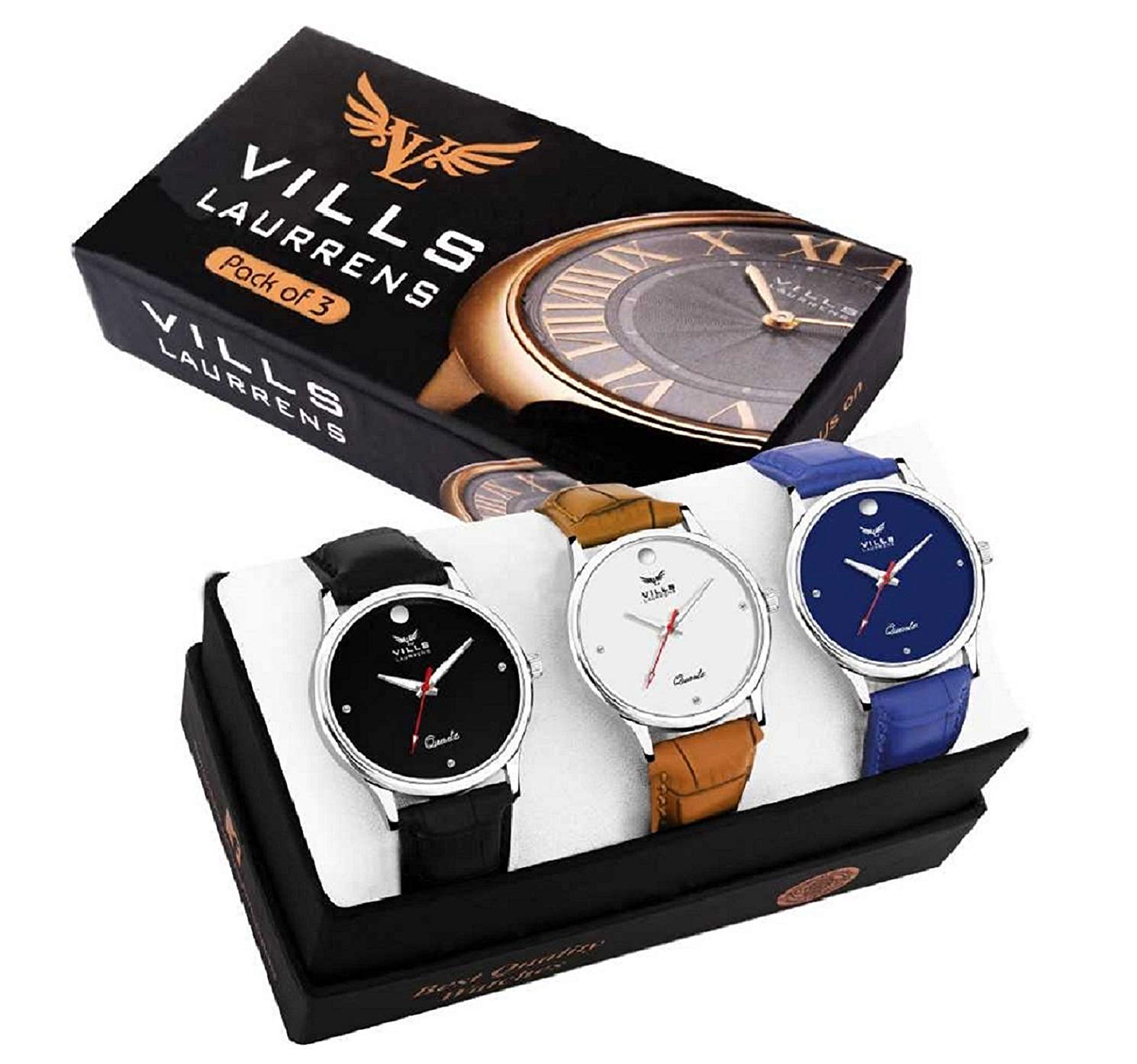 Vills Laurrens  Combo of 3 Analog Watches for Men and Boys