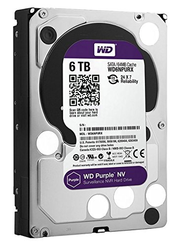 WD Purple Surveillance NV 6TB Internal  Hard Drive