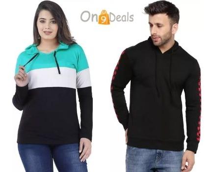 Women's Full Sleeves T-Shirts From Rs.209 & Men's Full Sleeves T-Shirts From Rs.199