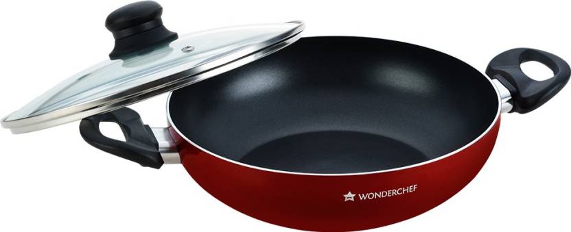 Wonderchef Ruby Series Kadhai 2.6 L Aluminium, Non-stick