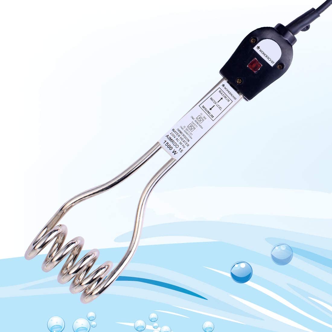 Wonderchef Tyrol Immersion Water Heater 1500W
