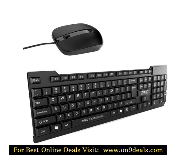 Zinq Technologies ZQ-1100 Wired Keyboard & Mouse Combo
