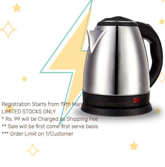 Zotezo Flash Sale Electric Kettle Only For Re.1