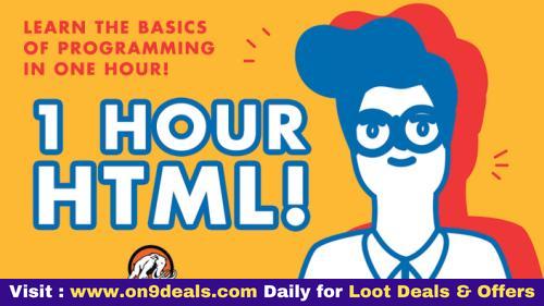 1 Hour HTML course Worth Rs.8,640 For Free
