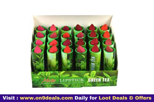 ADS Green Tea Extract Multi color Lipstick Set of 24