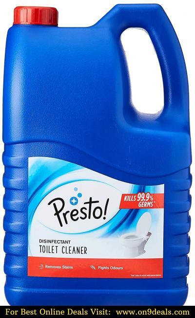 Amazon Brand - Presto! Disinfectant Toilet Cleaner - 5 Litre