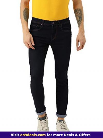 AMERICAN CREW Men's Straight Fit Stretchable Jeans @ Rs.499