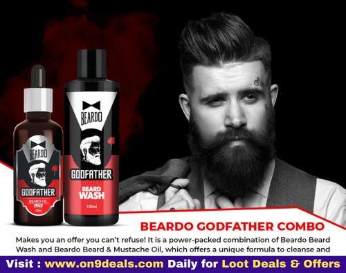 Beardo Godfather Combo (Godfather Oil 30ml, Godfather Wash 100ml)