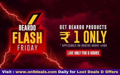 Beardo Re.1 Sale - Buy Above Rs.499 & Get Selected Products @ Re.1