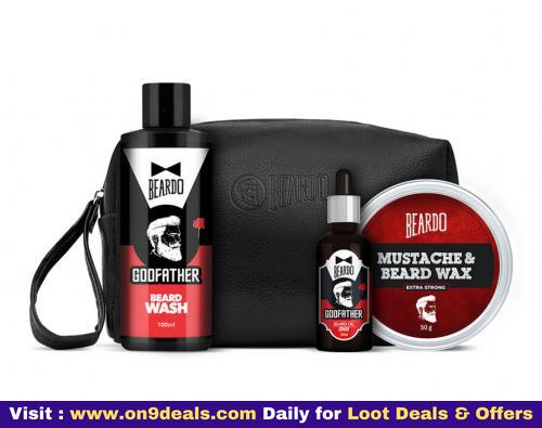 Beardo The Ultimate Beard Combo + Free Beardo Wipeout Hand Sanitizer (50ml)