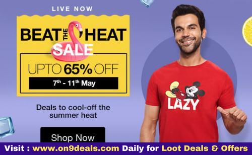 Bewakoof Beat The Heat Sale Upto 65% Discount + Extra 10% Cashback