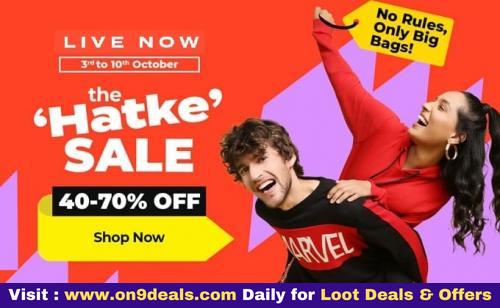 Bewakoof - The Hatke Sale Upto 70% Discount + Extra Discount + Free Delivery