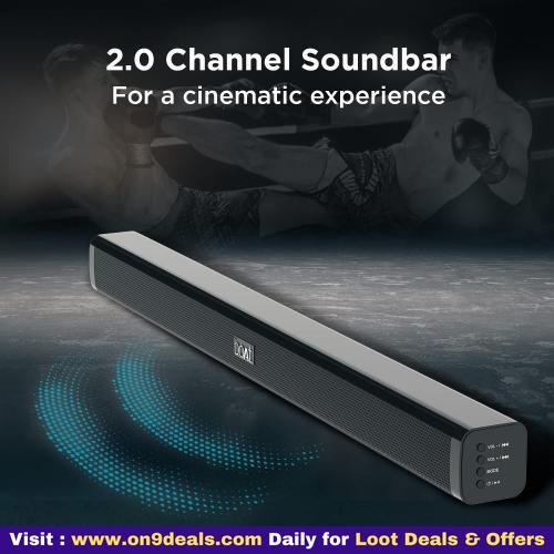 Boat Aavante Bar 900 Bluetooth Soundbar With 30W Rms Multiple Connectivity Eq Modes Sleek Finish