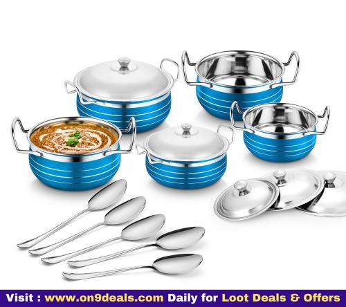 Classic Essentials Stainless Steel Handi Set, 10-Pieces