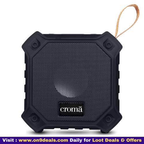 Croma 5 W Portable Bluetooth Speaker With 21 Hours Play Time | 12 Months Warranty