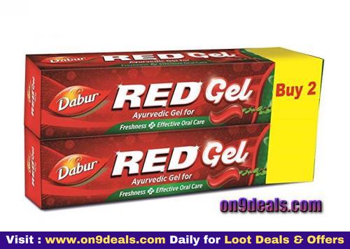 Dabur Red Gel Toothpaste Super Saver Pack (Pack of 2 X 150 gm) @ Rs.85