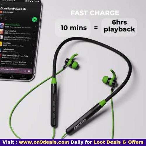 DEFY CrestX with upto 16 Hours Battery and Fast Charge Bluetooth Headset