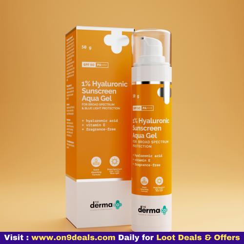 The Derma Co 1% Hyaluronic Sunscreen Aqua Gel Buy 1 Get 1 Free