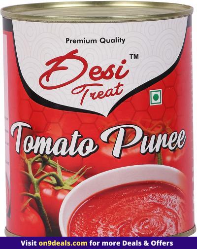 Desi Treat Tomato Puree , 825g (Made with Farm Fresh Tomatoes)