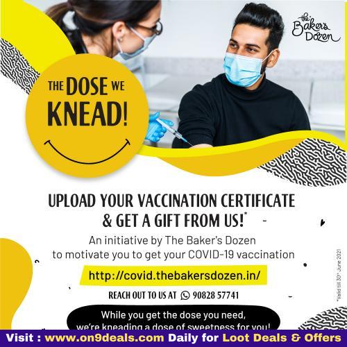 Get FREE Gift From The Baker’s Dozen By Uploading Covid Vaccination Certificate