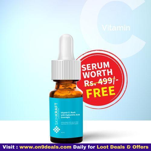 Get A FREE Vit C Rush Antioxidant Serum Worth Rs.499 (Just Pay Shipping Charges)