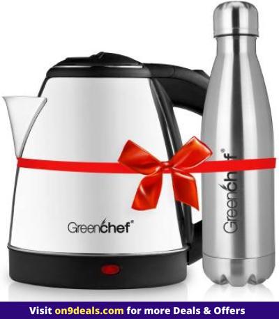 Greenchef Kettle1.5 & Hot And Cold Water Bottle 500ml Electric Kettle