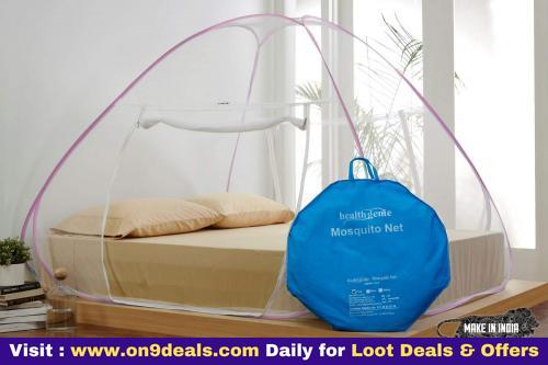 Healthgenie Premium Foldable Mosquito Net for Double Bed (King Size)