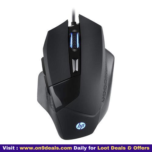 Hp G200 Backlit Usb Wired Gaming Mouse With Ergonomic Design, Adjustable 4000 Dpi Rgb Breathing Led