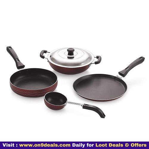 iVBOX Pluto 5-Piece Non-Stick Aluminium Kitchen Cookware Gift Set, 5-Pcs