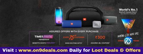 JBL Loot - Buy JBL Products Get Free Times Prime Membership Worth Rs.999 + Free Gifts