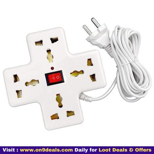 Kaltron Extension Board, 4 Multi Plug Points Universal Sockets Strip, 2.5 Meters, Extension Cord