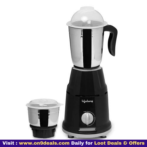 Lifelong 500 Watt Duos Mixer Grinder, 2 Stainless Steel Jar (liquidizing And Chutney Jar)