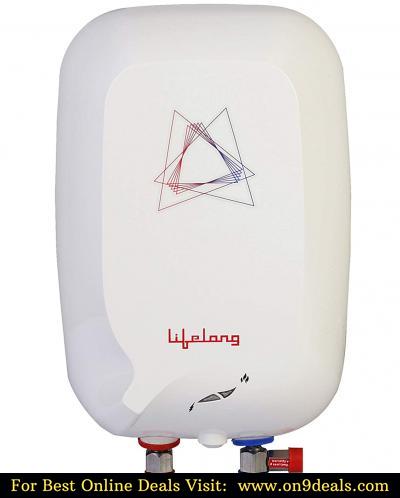 Lifelong Flash 3 Litres Instant Water Heater 3000 Watts ISI Certified 2 Years Warranty