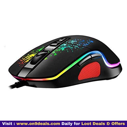 Live Tech Boss 7D Gaming Mouse with 13 Modes Running RGB LED + LED on/Off to Switch | Instant 725F chipset, up to 7200DPI 60IPS