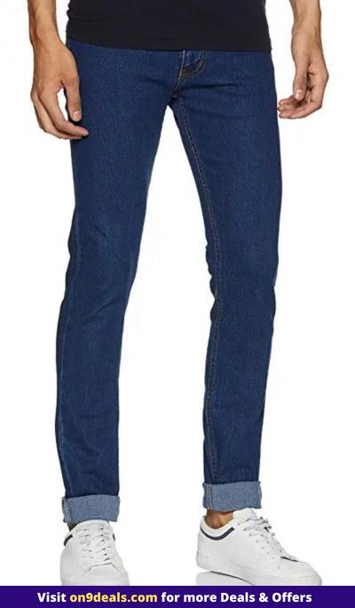 Masterly Weft Blue Regular Fit Jeans for Men