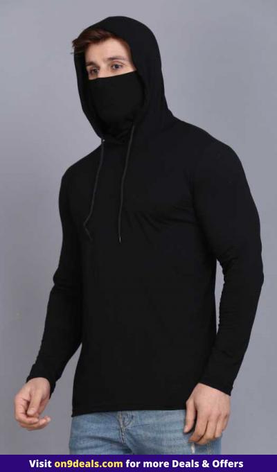 Men Hooded Neck T-Shirt Under Rs.500