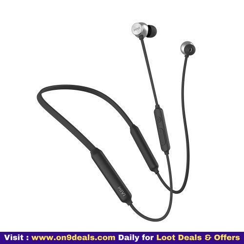 Mivi Collar Flash Pro Bluetooth Earphones With Mic, 72 Hours Playback Time, Dual Battery