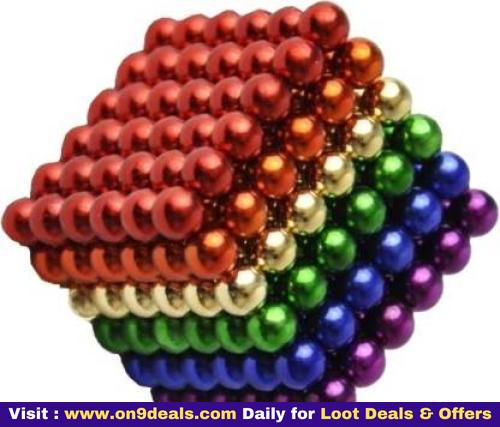 Multicolor Magnetic Balls MagnetsToys Sculpture Building Magnetic Blocks Magnet Cube Toy Stress Relief Gift SS055  (216 Pieces)