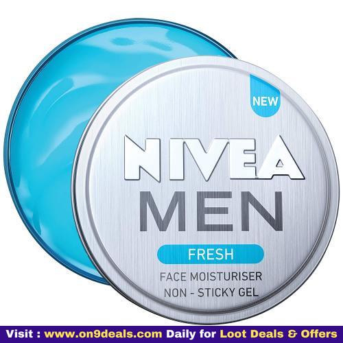 NIVEA Men Fresh Face Moisturizer Gel Non Sticky & Light Moisturization
