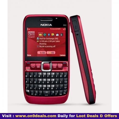 Nokia E63 (Refurbished) @ Rs.927 Using Shopclues Cluebucks