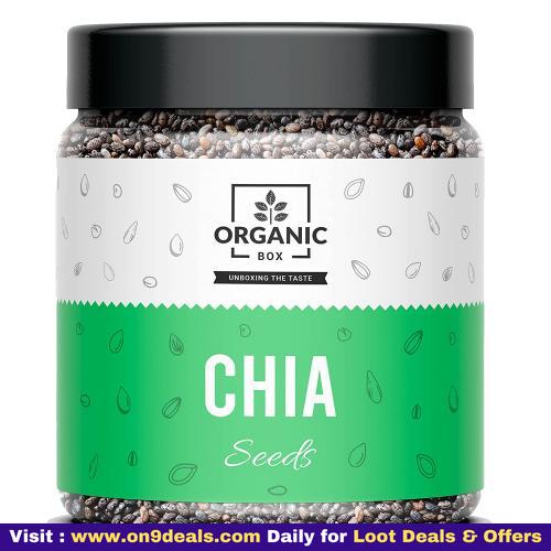 Organic Box Premium Raw Chia Seeds For Eating - 300g