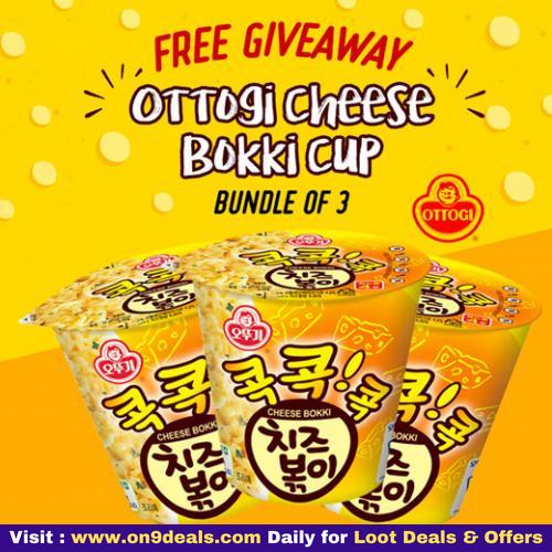 Ottogi Cheese Bokki Cup (Pack of 3) For FREE Just Pay Shipping Rs.30