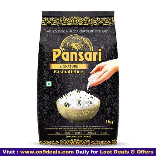 Pansari Long Grain Taste The Best Signature Basmati Rice, 2-Years Aged, 1 kg