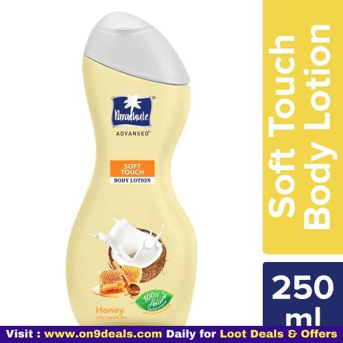 Parachute Advansed Body Lotion Soft Touch, With Honey Dry Skin Moisturizer,Silky Smooth Skin