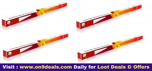 PHILIPS Ujjwal Bright 18-Watt LED Batten Tubelight (Pack of 4, Cool Day Light)