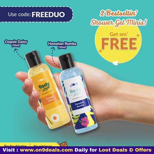 Plum Shower Gel Minis Duo (Hawaiian Rumba + Oopsie Daisy) Worth Rs.350 @ Rs.99