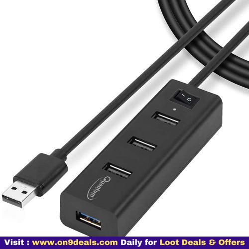 Quantum QHM6660 4 Port Hi-Speed USB Hub with Power Switch