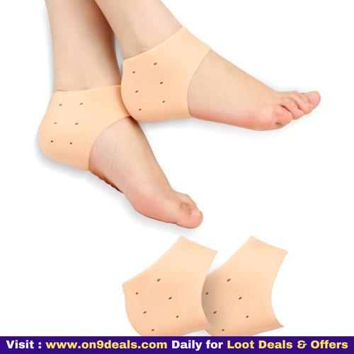 Ross Silicone Gel Heel Pad Socks for Pain Relief - 1 Pair